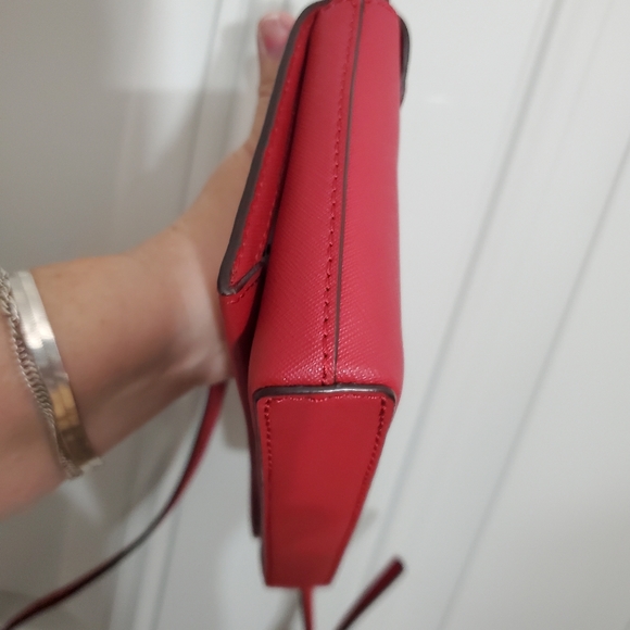 EUC Kate Spade Red Crossbody Saffiano Leather - Picture 7 of 13